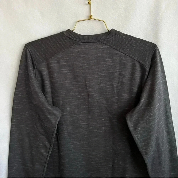 Prana Henley Tee Heathered Gray Size Small Long Sleeve - Picture 3 of 8